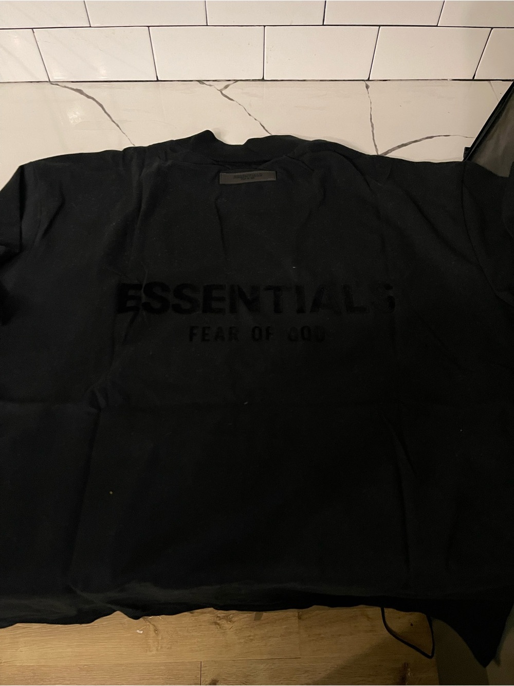 Mens Black Essentials Set. Shirt and short. Size M. - Picture 8 of 9